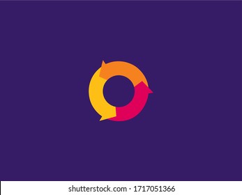 Circle arrows unity logo symbol concept business 