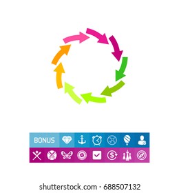 Circle Arrows Vector Icon