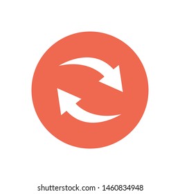 Circle arrows. Vector Icons. Icon for website. The sign of recycle.