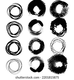 Circle art attractive with abstract art