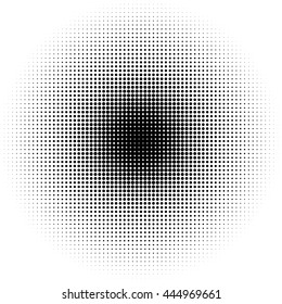 Circle Art. halftone dots in circle form