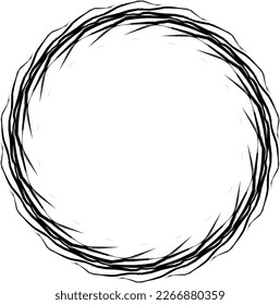 Circle art illustration monochrome vector