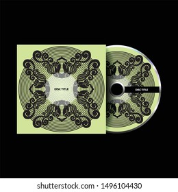 Circle Artistic DVD case design. Business template for CD envelope and DVD disc case.