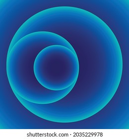 Fondo circular. 3d Página De Aterrizaje. Tapa abstracta fresca. Volante de degradado. Página móvil.