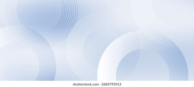 circle background. Abstract blue modern background with circle line elements. overlapping circle background.