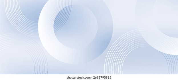 fundo do círculo. Fundo moderno azul abstrato com elementos de linha de círculo. fundo de círculo sobreposto.