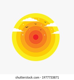 Circle background abstract design template