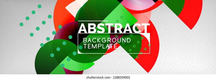Resumen del fondo del círculo. La composición de formas está de moda. Ilustración del vector