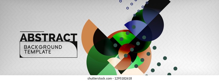 Resumen del fondo del círculo. La composición de formas está de moda. Ilustración del vector