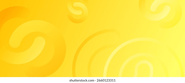 Fondo de círculo. Abstractas fondo amarillo moderno con Elementos circulares. Ilustración vectorial