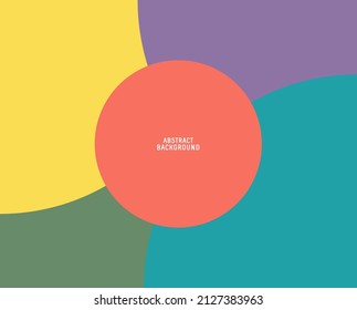 Circle background. Creative round colorfull. illustration - Vector