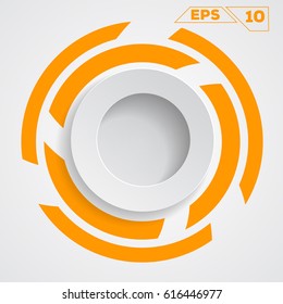 circle background Flat Design (for Logos, Flyers, Covers, Posters, Banner) Vector illustration.