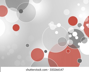 Circle background grey red