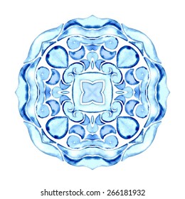 Circle background. Handmade  arabesque designs. Orient traditional ornament. Vector abstract background for banner, card, poster or web design. Isolated on white background.