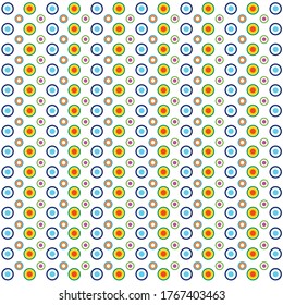 circle background illustration design in colorful
