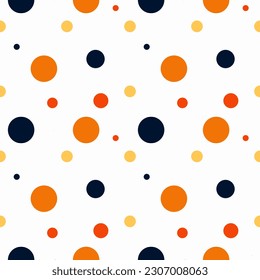 fondo de círculo. patrones de color geométricos sin fisuras.Patrón de Halloween 