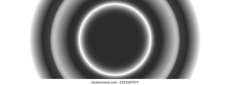 Circle background template with black and white color