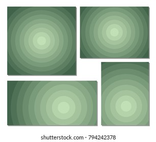 Circle backgrounds template set with different aspect ratio. Sunburst background set.