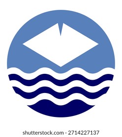 Ilustración vectorial de Botón de la bandera de la isla de Wight aislada. Territorio Región del Sudeste de Inglaterra, Gran Bretaña, Reino Unido. Bandera de la provincia de la Isla de Wight emblema redondo signo patriota del Anuncio.