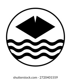 Símbolo de círculo Ilustração do vetor do botão da bandeira da Ilha de Wight isolada. Território Região Sudeste da Inglaterra, Grã-Bretanha, Reino Unido. Provincia Isle of Wight bandeira arredondel emblema banner patriota sinal.