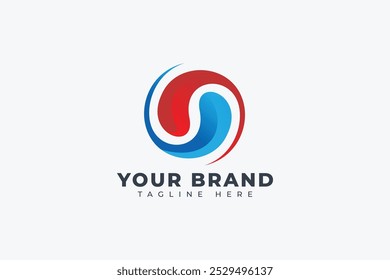 circle balance synergy vector logo design templates