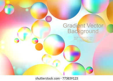 Circle ball Colorful ball Background - design concept - New year, Christmas - Vector illustration