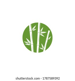 Ilustración vectorial del logotipo de bambú circular