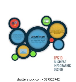 Circle banner background. Brochure cover, background for presentation, etc..