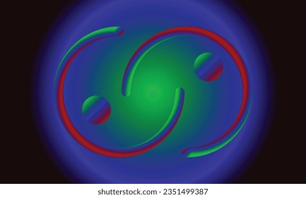 Circle banner with gradient isolated on black background. Vector set. Fluid vivid gradients for banners, 
brochures, covers. Abstract liquid shapes. Colorful bright neon template. Dynamic soft color