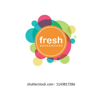 circle banner icon Template vector illustration design