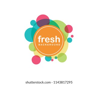 circle banner icon Template vector illustration design