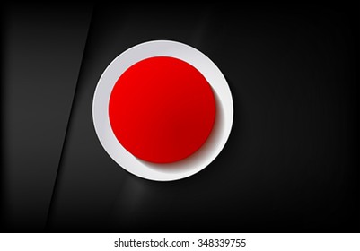 The circle banner on black background