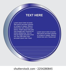 Circle Banner-Stil mit einfachem Layout