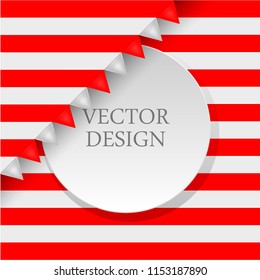 Circle banner . vector illustration