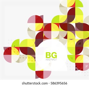 Circle banner. Vector template background for workflow layout, diagram, number options or web design