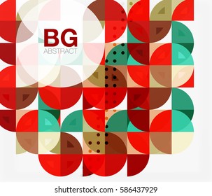 Circle banner. Vector template background for workflow layout, diagram, number options or web design