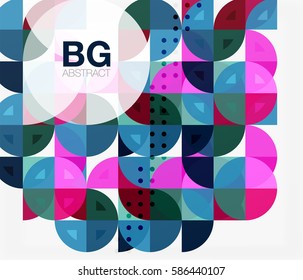 Circle banner. Vector template background for workflow layout, diagram, number options or web design