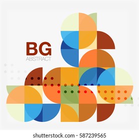 Circle banner. Vector template background for workflow layout, diagram, number options or web design