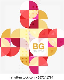 Circle banner. Vector template background for workflow layout, diagram, number options or web design