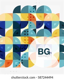 Circle banner. Vector template background for workflow layout, diagram, number options or web design