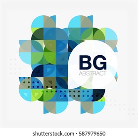 Circle banner. Vector template background for workflow layout, diagram, number options or web design