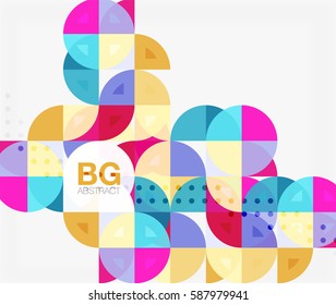 Circle banner. Vector template background for workflow layout, diagram, number options or web design