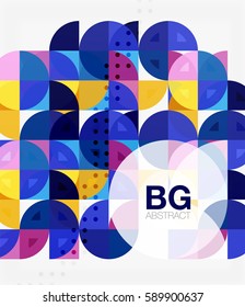 Circle banner. Vector template background for workflow layout, diagram, number options or web design