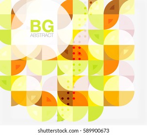 Circle banner. Vector template background for workflow layout, diagram, number options or web design