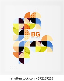 Circle banner. Vector template background for workflow layout, diagram, number options or web design