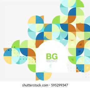 Circle banner. Vector template background for workflow layout, diagram, number options or web design