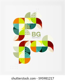 Circle banner. Vector template background for workflow layout, diagram, number options or web design