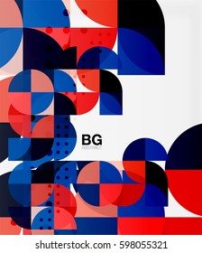 Circle banner. Vector template background for workflow layout, diagram, number options or web design