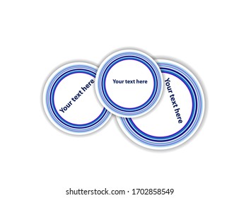 circle banner for your text and design