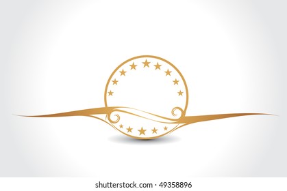 circle banners with place for your text. vector illustration